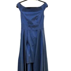 Alessandro Legora made in Italy blue layered adjustable formal dress.